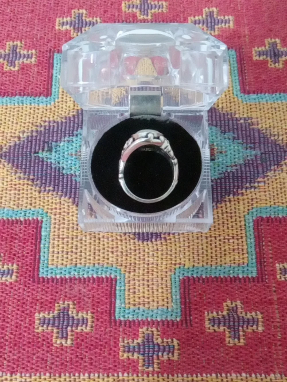 Carolyn Pollack  Adventurine/Green Jade Sterling Silver Ring